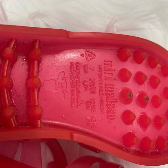 Mini Melissa pink rainbow possession jelly sandals - Picture 7 of 7